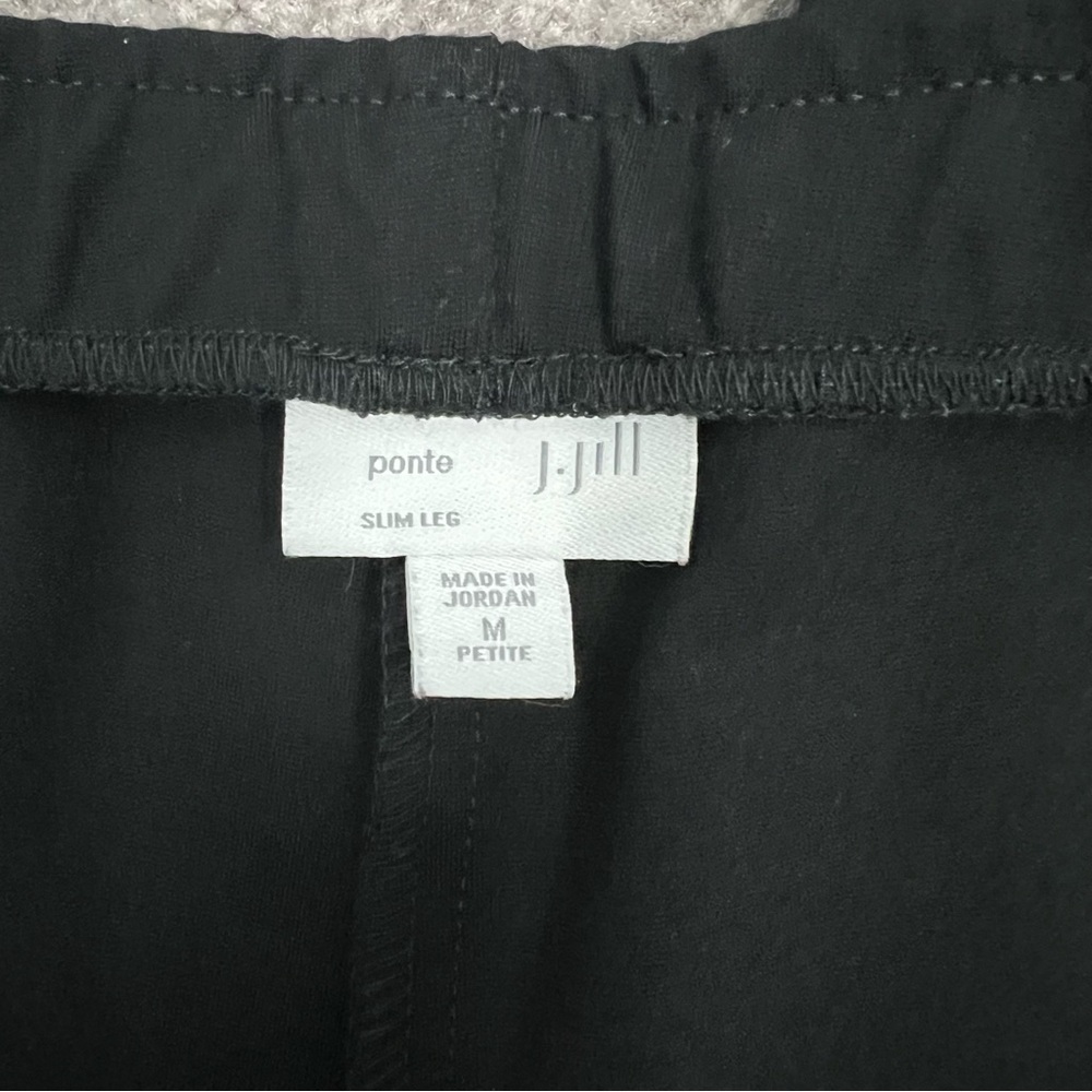 J. Jill Pintucked Ponte Slim-Leg Pants Size MP - Picture 3 of 6